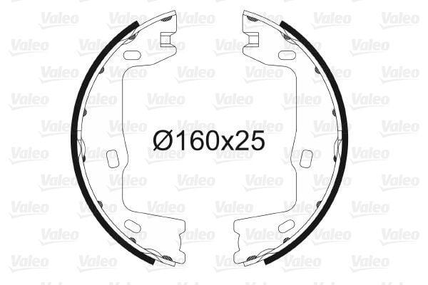 VALEO 562572 Handbrake Pads - Compatible with Vectra A, Vectra B and 2 more models — Brake Cables & Hardware