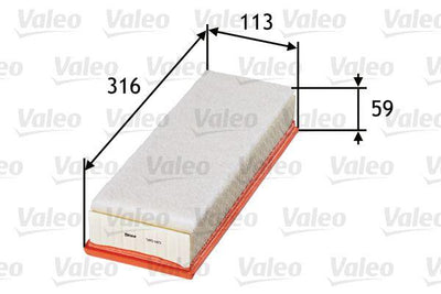 Valeo 585015 Air Filter Partner II P206 P307 Berlingo P308 P3008 P5008 C4 C3 C4 II C4 Dv6 (1.6 HDi 16V) — Air & Cabin Filters