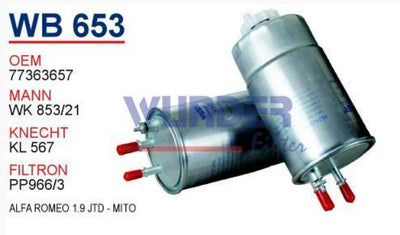 Wunder Fiat Linea 1.3 Diesel Filter