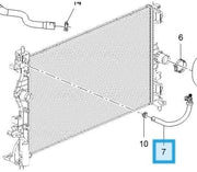 Opel Corsa E original radiator air intake hose, Opel Corsa E 1.2 1.4 radiator hose installed, Close-up of Opel Corsa E radiator intake hose Opel Corsa E 1.2 / 1.4 Radiator Air Intake Hose - Original Compatible Part for Automatic Transmission | 2015-2019 Models Opel Corsa E Radiator Air Intake Hose - Genuine Part opel, corsa, radiator-hose, automatic-transmission, genuine-parts, car-maintenance, original-equipment, automotive, car-owners, ai-generated