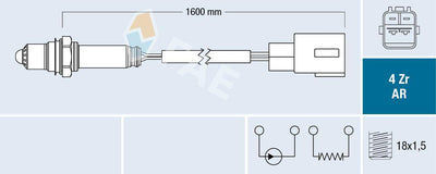 FAE 75651 Lambda Sensor Opel Astra H 07 — Oxygen & Air-Fuel