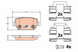 TRW GDB1708 Rear Brake Pads - Compatible with Ford Mondeo IV, S-Max & More