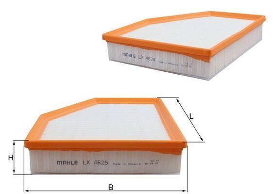 Mahle LX4625 Air Filter BMW B47/B48 G30-G32 G11-G12 G01-G02-G05-G06-G08 — Air & Cabin Filters