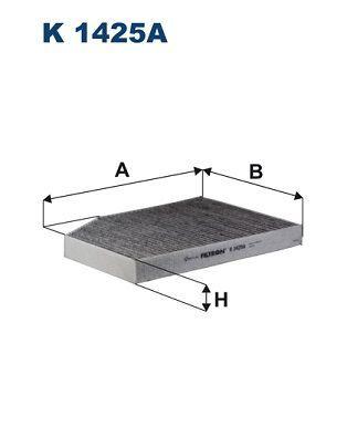 Filtron K1425A Activated Carbon Filter - Cabin Air Filtration — Air & Cabin Filters