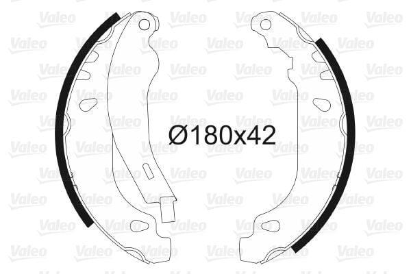 VALEO 562040 Brake Shoe 11 - Brake Shoes — Brake Cables & Hardware