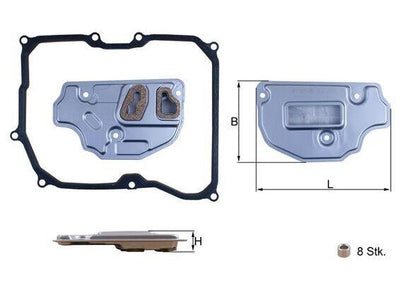 Mahle HX 256D Transmission Filter Golf 5 Jetta Passat 06-10 — Transmission Parts