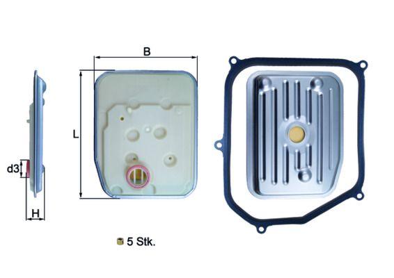 Mahle HX147KIT Automatic Transmission Filter VW Golf III/IV Bora Passat Polo Classic Audi A3 Transporter — Transmission Parts