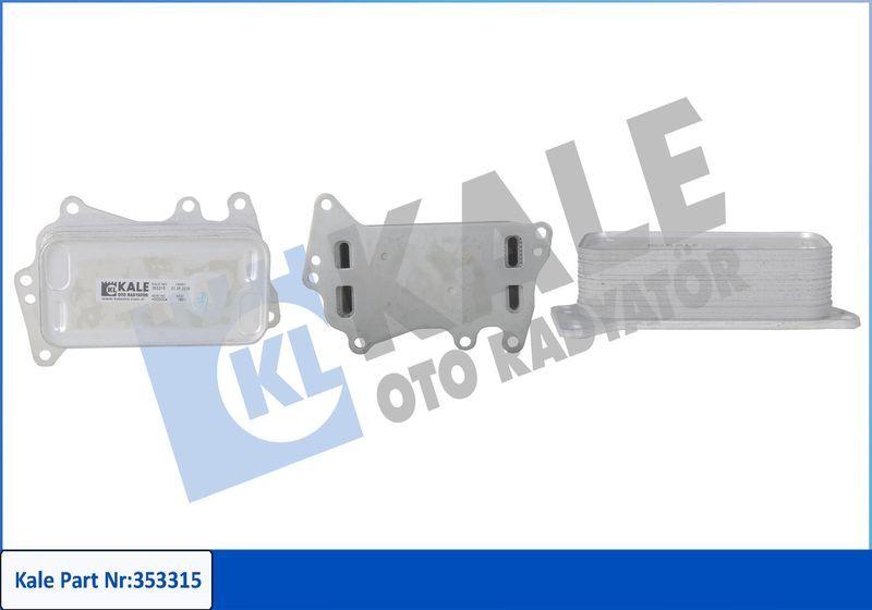 Kale Oil Cooler 353315 - Water Cooled, Compatible with BMW Series F10 F20 F30 X1 X3 X5 — Oil System