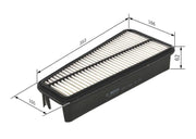 bosch-air-filter-for-land-cruiser-4-0, technical-specifications-of-bosch-air-filter BOSCH Air Filter - Essential Replacement for Land Cruiser 4.0 (2002-2010) | 14 in x 18 in x 2.4 in BOSCH Air Filter - Compatible with Land Cruiser 4.0 bosch, air-filter, land-cruiser, vehicle-owners, car-maintenance, filters, toyota-parts, car-parts, replacement-air-filters, ai-generated