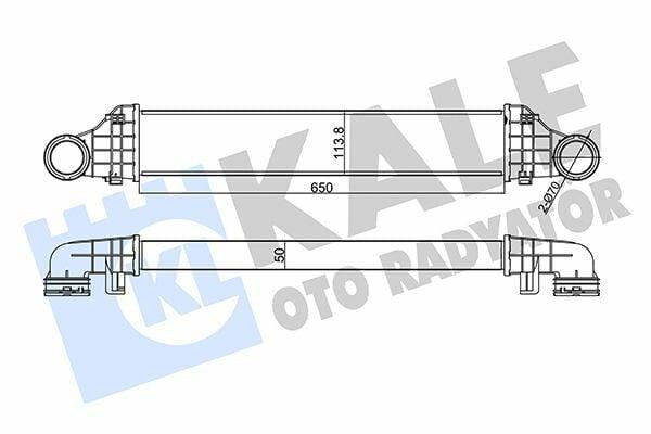 kale turbo radiator intercooler front view, kale turbo radiator intercooler side view, technical specifications of kale intercooler Kale Turbo Radiator Intercooler - Compatible with E-Class E200, E220 | Dimensions 25.6in x 4.5in x 2in Kale Turbo Radiator Intercooler for E-Class Models kale, turbo-radiator, intercooler, car-parts, auto-accessories, performance-parts, car-owners, mechanics, ai-generated, e-class