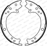 FERODO FSB4043 Brake Shoes - Compatible with Honda CRV 2007-2018 — Brake Cables & Hardware