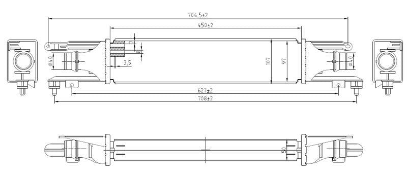 MGA 80267 Turbo Radiator Intercooler 50mm (Opel: Corsa D 1.3 CDTi 06 -)