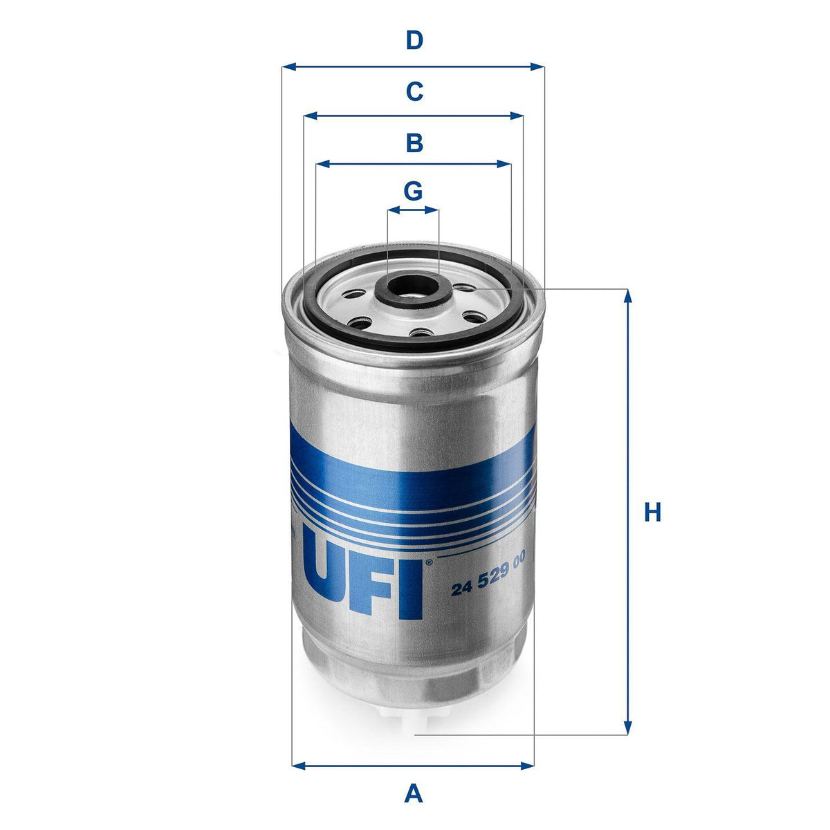 Ufi 24.529.00 Fuel Filter (Fiat Freemont 2.0 JTD 11 -) — Fuel Delivery