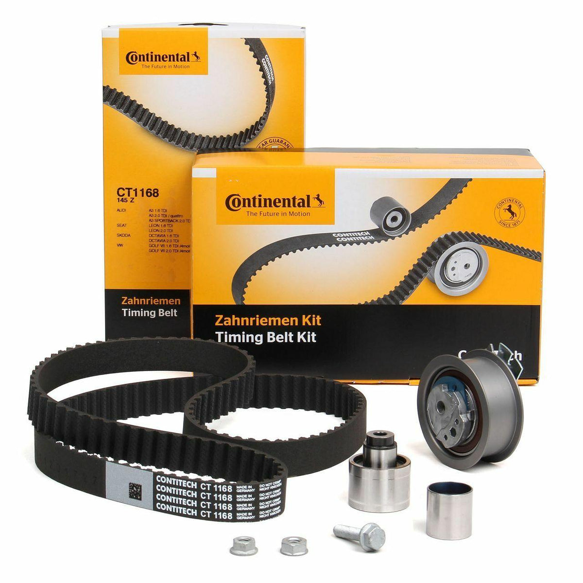 CONTINENTAL CTAM CT1168K1 Timing Belt Kit VW Golf VII/A3/Leon/Passat/Tiguan 1.6-2.0 TDI CLHA