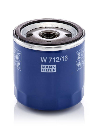 Mann W 712/16 Oil Filter Fiat Doblo 1.2 03-04; Bravo Marea Palio Brava Punto/Stilo Alfa 145-166 — Oil Filters