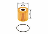BOSCH Oil Filter 1457429284 - Compatible with Almera, Navara, Primera — Oil Filters