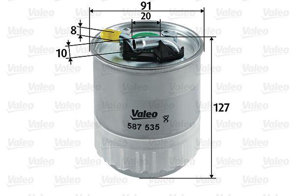 Valeo 587535 Fuel Filter (Mercedes Om646-647 W169-203-204-211-221-639-906) — Fuel Delivery