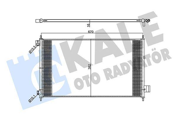 KALE Air Conditioning Radiator - Precise Fit for 03-08 Honda Accord 2.0 & 2.4 — Radiators & Fans