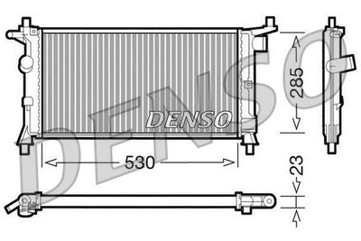 Denso DRM20037 Water Radiator (Opel Corsa B 1.2 1.4 1.6 /Tigra 1.4 1.6 Combo 1.2 1.4 94-02) — Radiators & Fans