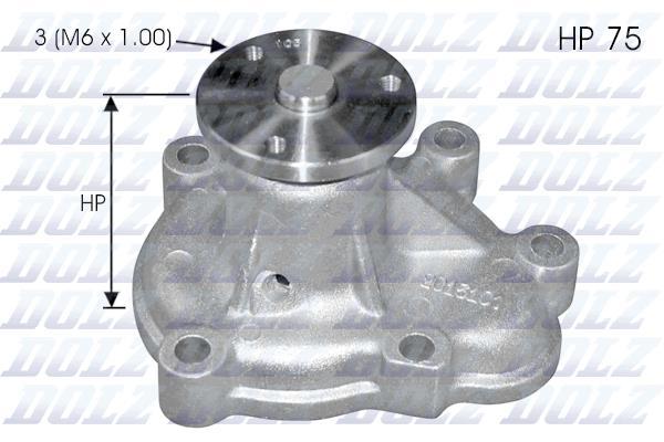 DOLZ O142 Water Pump Opel Astra G Astra H Combo Meriva Zafira B Y17dt 00- — Water Pump & Thermostat