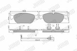 JURID 573381J Brake Pads - Performance for VW A6 A7 A8