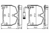 BOSCH Front Brake Pad 0986494364 - Low-Metallic, ECE-R90 Certified — Brake Pads