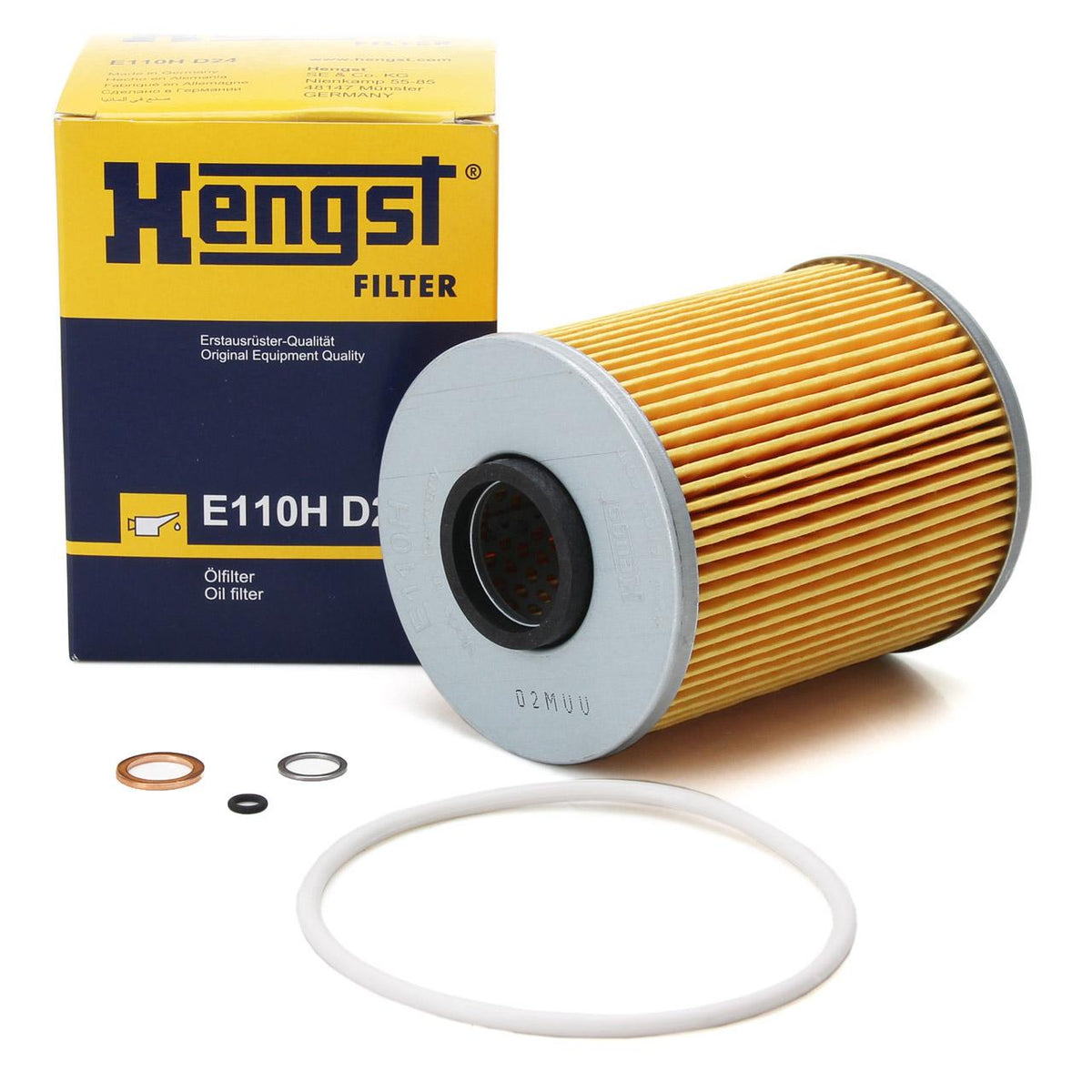 Hengst E110HD24 Oil Filter BMW E34 E36 M50 90-93 — Oil Filters