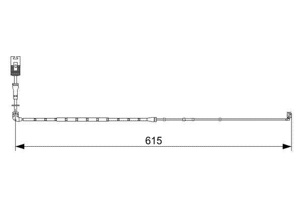 Bosch 1987473056 Brake Pad Cable Front Range Rover III 06-12 — Brake Pads