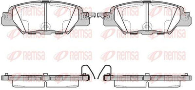 REMSA 1677.00 Brake Pad — Brake Pads