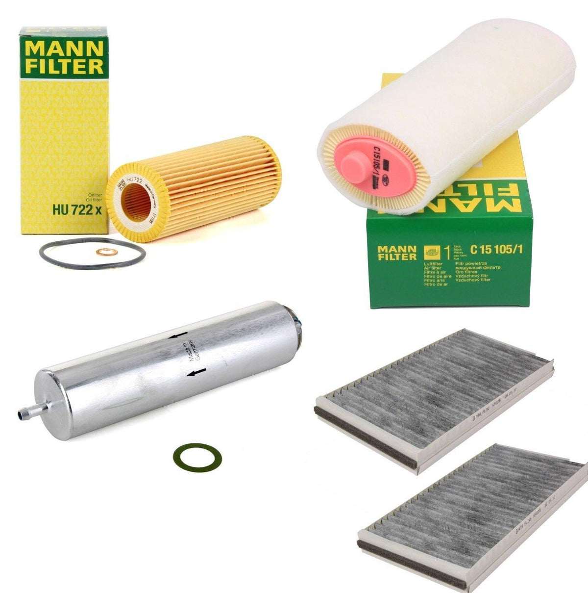 Mann BMW E60 520d Maintenance Filter Set — Maintenance & Service Kits