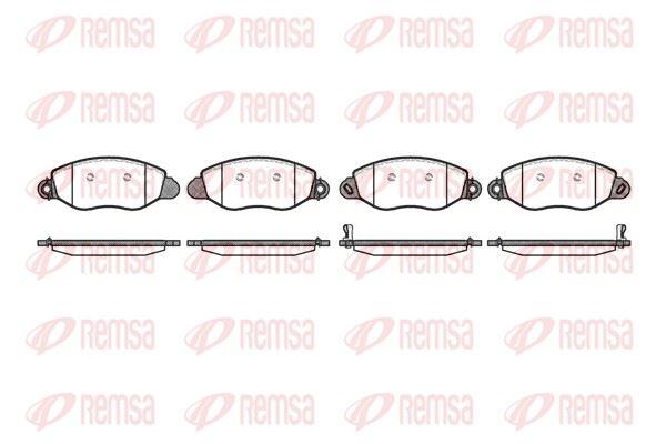REMSA 0772.12 Brake Pad Transit F_ _ 04 00 > 06 — Brake Pads