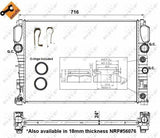 NRF Motor Cooler - Aluminum Radiator for C219, W211, S211 — Radiators & Fans