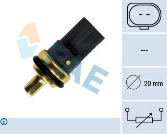 FAE 33784 Coolant Temperature Sender Golf.IV.V-Bora-Jetta.III-Passat.V-Caddy.III-Crafter 2Fisli Oval Socket