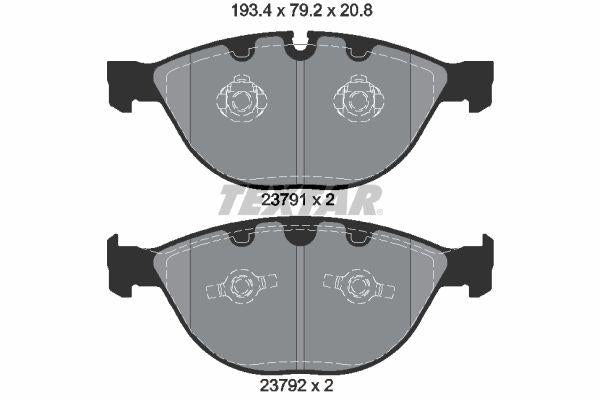 Textar 2379101 Brake Pad E-65-66 Front 60 / 61 / 63 / 64 M5 / M6