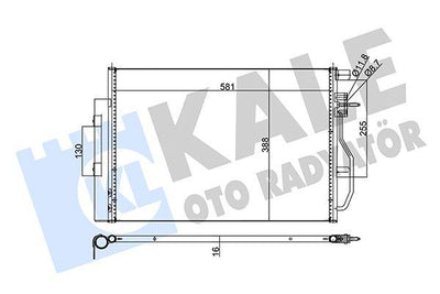 Kale 343305 A/C Condenser Chevrolet Aveo T300 1.2 1.4 1.6 11 — Condensers & Evaporators