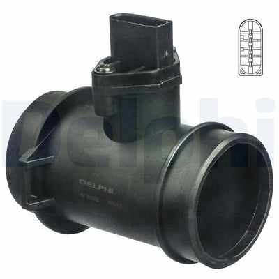 Delphi AF10282-12B1 Mass Air Flow Sensor Mercedes W202/W210/W140 Sprinter 95-06, Vito 97-03 — Engine Management Sensors