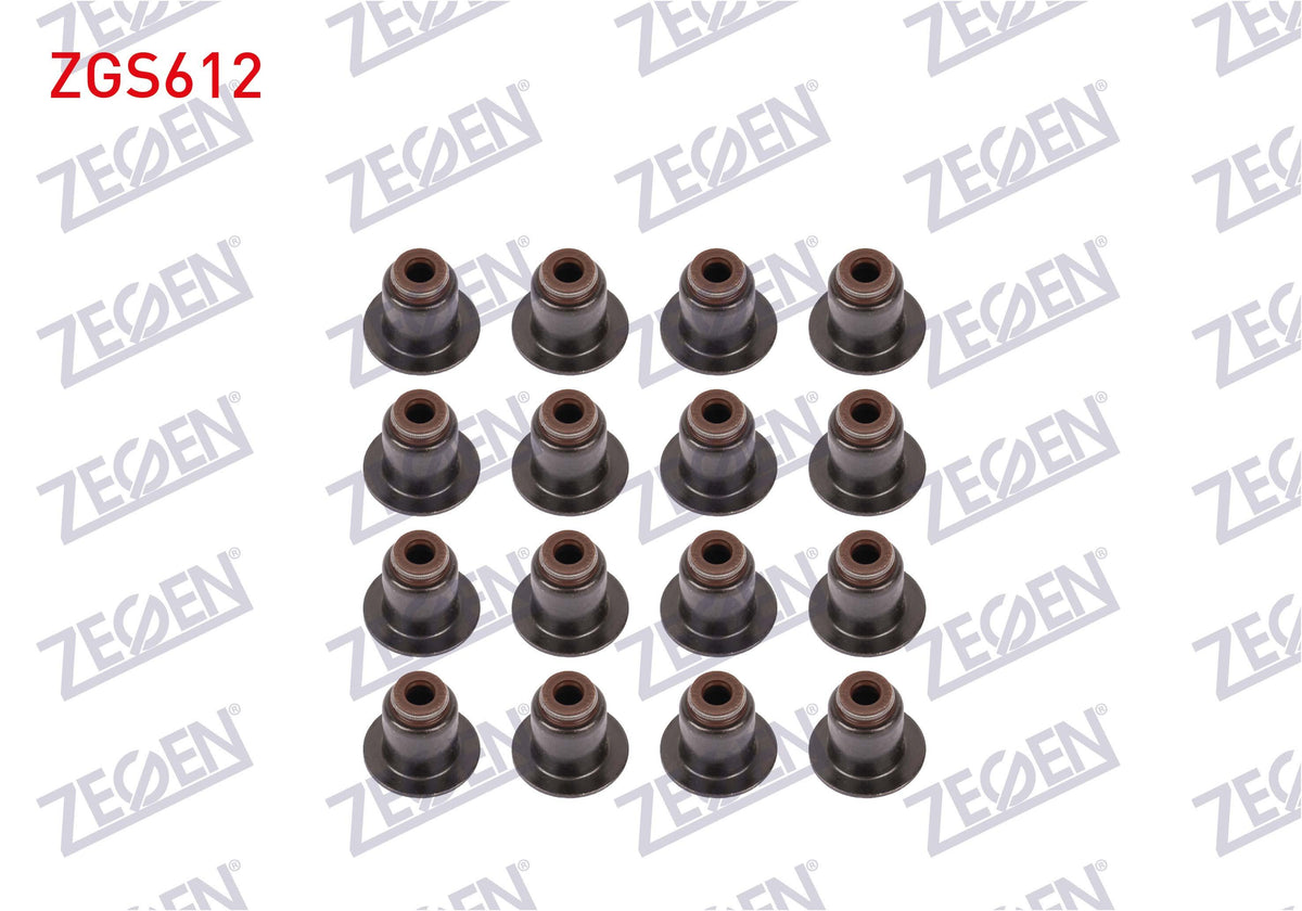 Zegen ZGS612 Valve Stem Seal Courier / Connect / 208 / 2008 / 308 / 3008 / 508 / 5008 / Partner / Rifter / Berlingo / C3 / C4 / Astra / Combo / Doblo | Set of 16