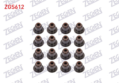 Zegen ZGS612 Valve Stem Seal Courier / Connect / 208 / 2008 / 308 / 3008 / 508 / 5008 / Partner / Rifter / Berlingo / C3 / C4 / Astra / Combo / Doblo | Set of 16