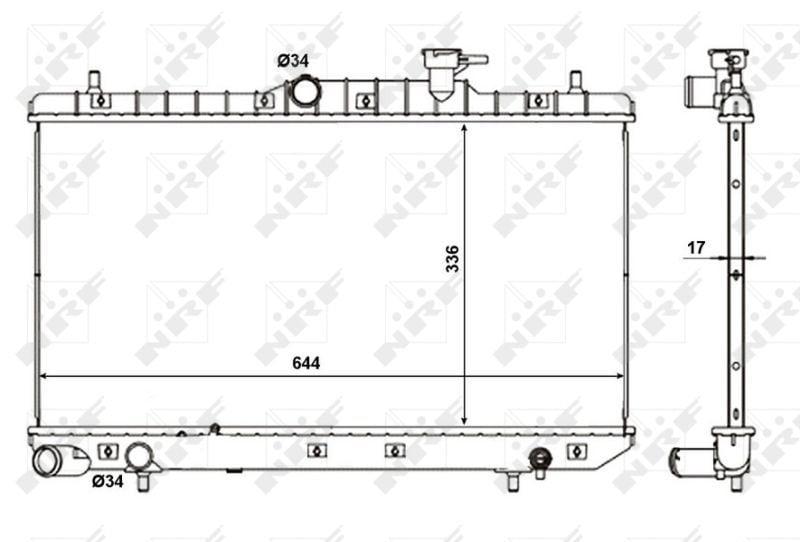 nrf 56155 motor radiator accent admire, aluminum construction motor radiator, nrf 56155 radiator dimensions NRF 56155 Motor Radyatörü - Accent Admıre 1.6 Manual 2003-2006 | Aluminum Construction NRF 56155 Motor Radyatörü for Accent Admıre 1.6 2003-2006 nrf, motor-radiator, accent-admire, aluminum, car-parts, engine-cooling, mechanics, car-owners, manual-transmission, ai-generated