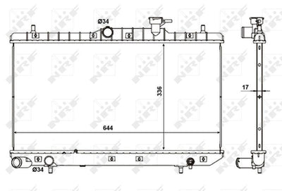 NRF 56155 Motor Radiator - Accent Admire 1.6 Manual 2003-2006 — Radiators & Fans