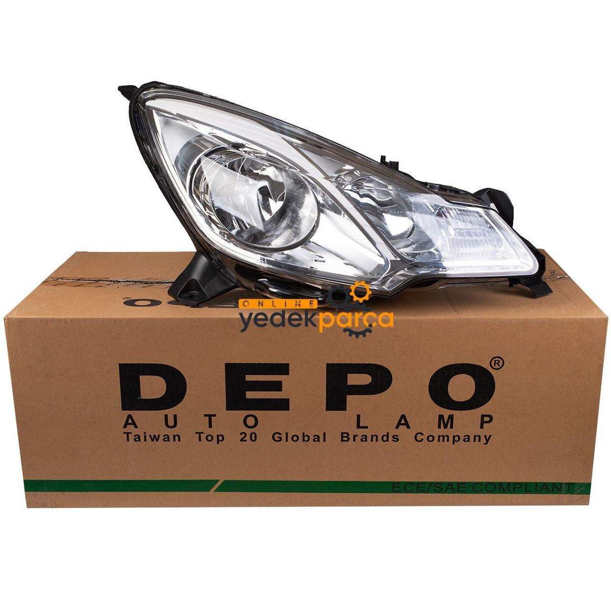Depo 552-1134RMLDEM5 Citroen C3 2009-2015 Front Right Headlight White Type — Headlights