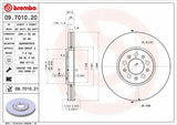 BREMBO Brake Discs for VW Polo 1.4 16V & 1.4 TDI - 288mm, Set of 2 — Brake Rotors & Drums