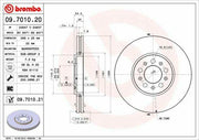 brembo brake discs for vw polo, vw polo brake discs showing dimensions, internal vented brake disc design BREMBO Brake Discs for VW Polo 1.4 16V & 1.4 TDI - 288mm, Set of 2 | Premium Internal Vented Design BREMBO Brake Discs for VW Polo 288mm | Set of 2 brembo, vw-polo, brake-discs, car-owners, mechanics, premium-brakes, internal-vented, car-parts, braking-system, ai-generated