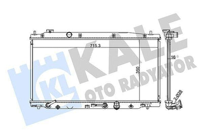 Kale Honda Jazz Motor Water Radiator 384000 - Aluminum & Plastic Construction — Radiators & Fans