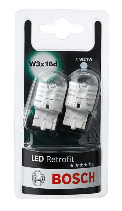 Bosch 1987301524 Bulb Set 12V 2,5W W21w Led Retrofit 6000K *U.K**