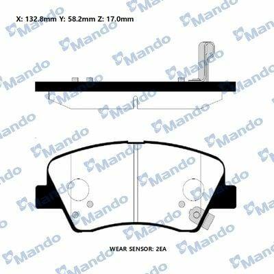 MANDO RMPH47NS — Brake Pads