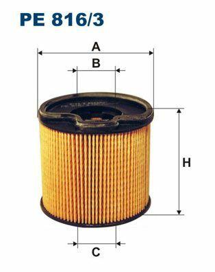 FILTRON PE816-3 Fuel Filter - Compatible with Partner-Brl-307-406-C5 2.0HDi — Fuel Delivery