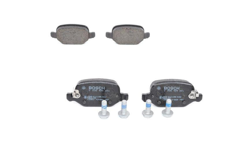 Bosch 0986494934 Fiat 500L 0.9-1.4-1.3-1.6 Multijet Rear Brake Pad 2012- — Brake Pads