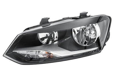 HELLA Electric Motor H7 Headlight - Left Side Fit for Polo 09 — Headlights