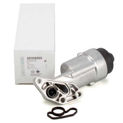 PSA 93190129 Opel Astra H/Corsa D 1.2-1.4 Gasoline Oil Cooler Filter Housing Genuine — Oil System
